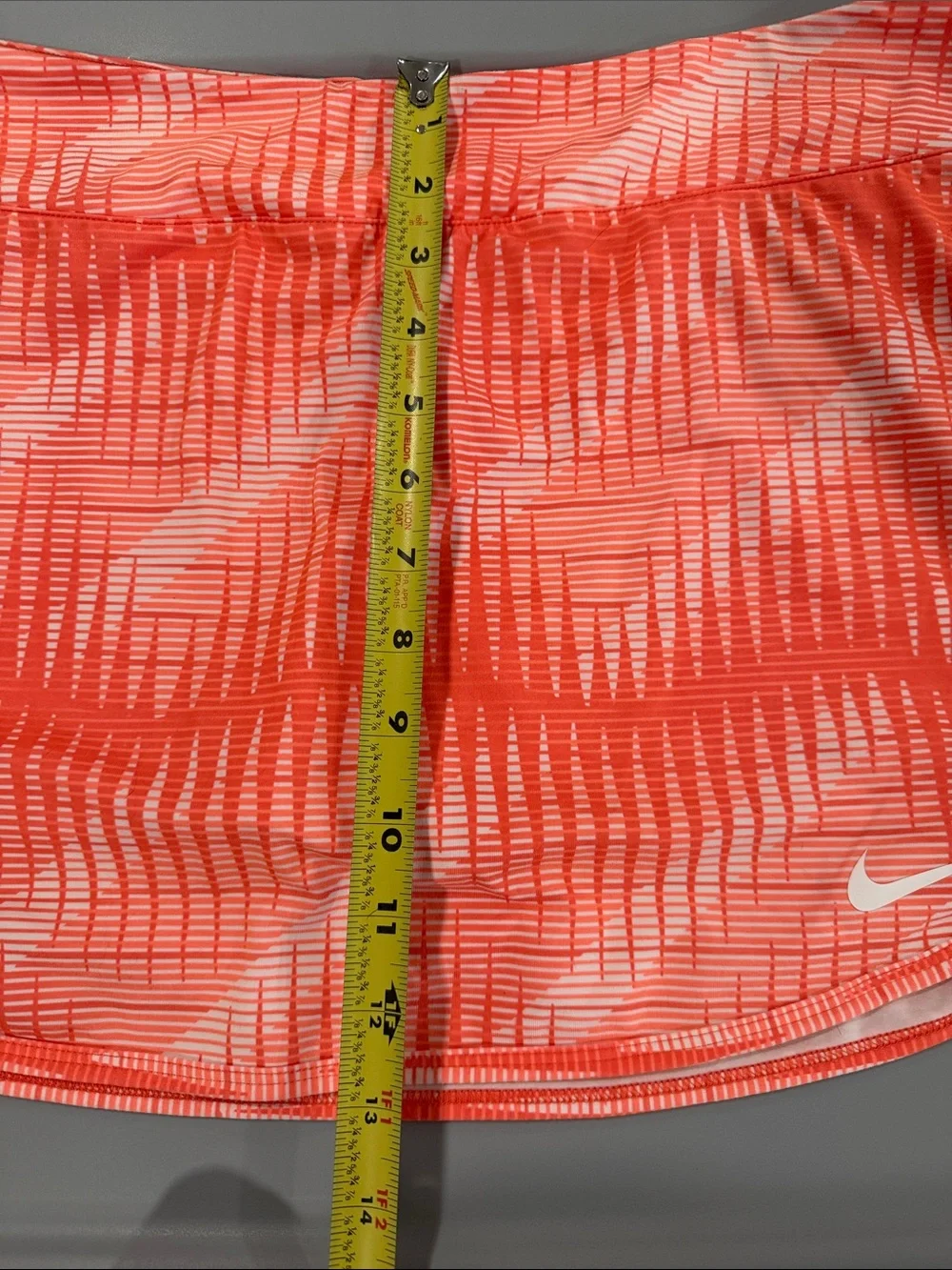 Nike Women’s Coral/White Patterned Athletic Skort